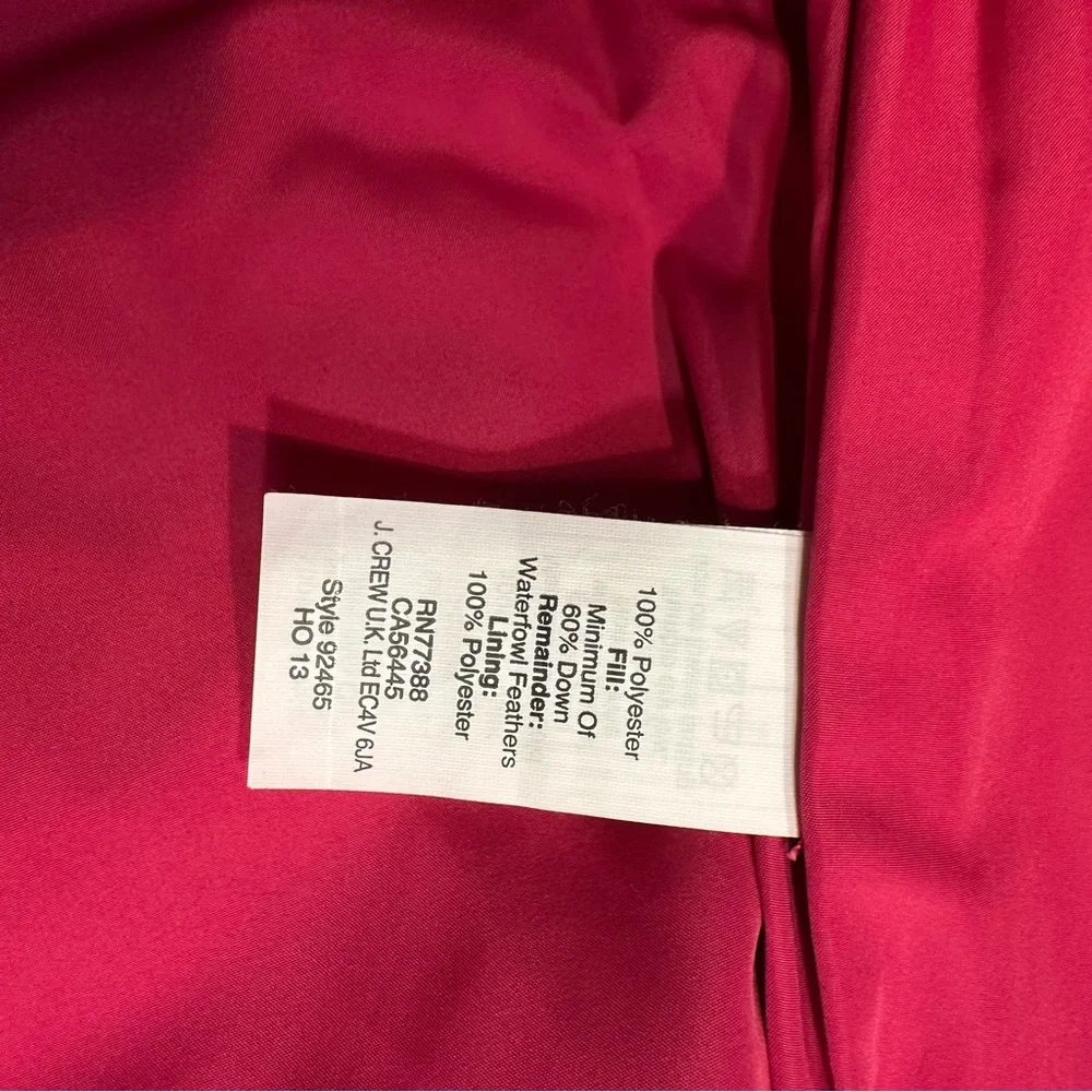 🌹VINTAGE J CREW • Vibrant Pink Quilted CASUAL CUTE Vest